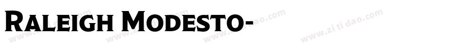 Raleigh Modesto字体转换